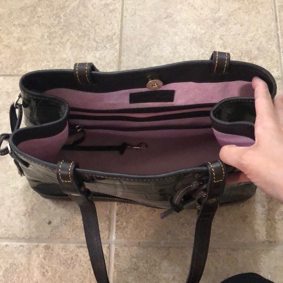 Dooney and Bourke croc handbag - Picture 2 of 10